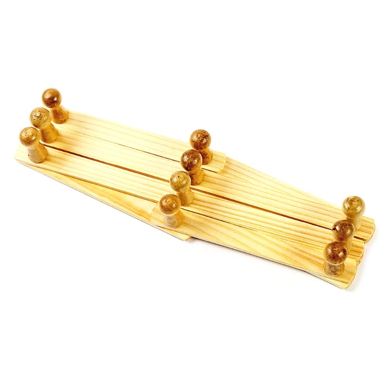 Rustikalen Stil Wand-Montiert Erweiterbar Holz Mantel Rack Kleiderbügel mit 10 Pegs Haken Regal für Hängende Kleidung Hut Kaffee becher 85DA