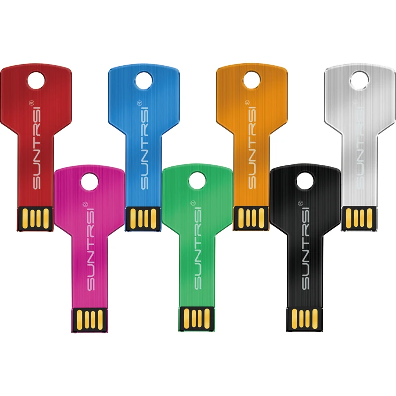 Suntrsi-unidad Flash USB para ordenador, pendrive de 8gb, 16 GB, 32gb, 64 GB, 128 gb, lápiz de memoria usb a prueba de agua, u-disk, 2,0 teclas,