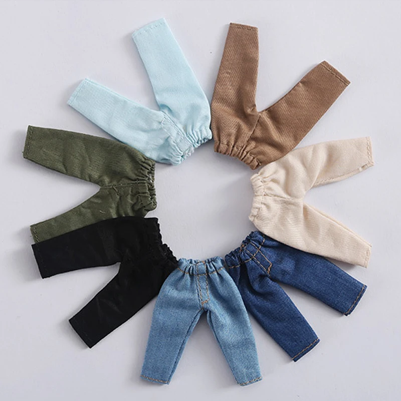 Ob11 baby clothes bjd pants trousers GSC body molly doll clothes 1 / 12bjd doll clothes jeans doll accessories toy pants