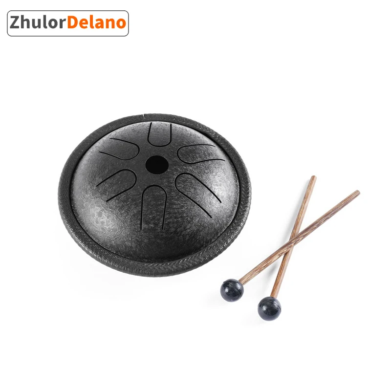 

5.5 Inch Lotus Tongue Drum Ethereal Percussion Instrument Steel Tongue Pocket Drum Steel titanium Alloy With Stick