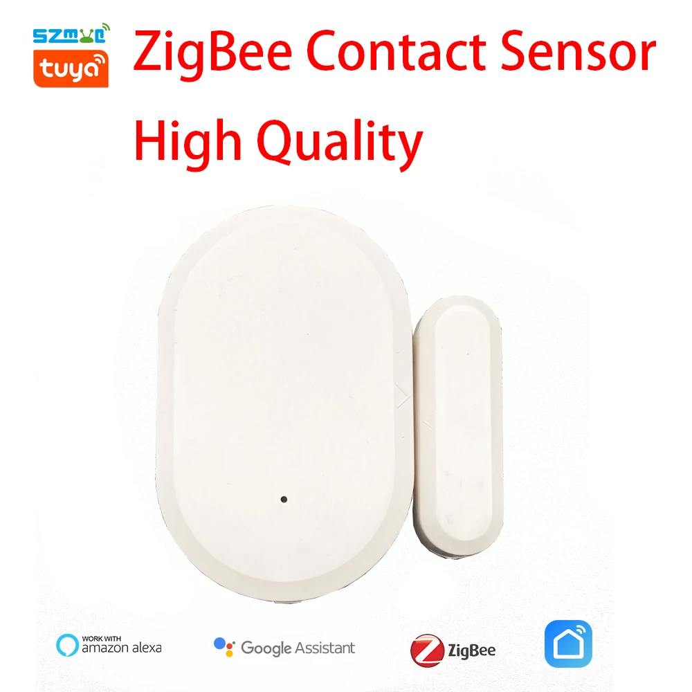 Zigbee Window Door Sensor Tuya Smart Home Security Alarm System SmartLife APP Alexa Google Assistant Magnet Presence Detector