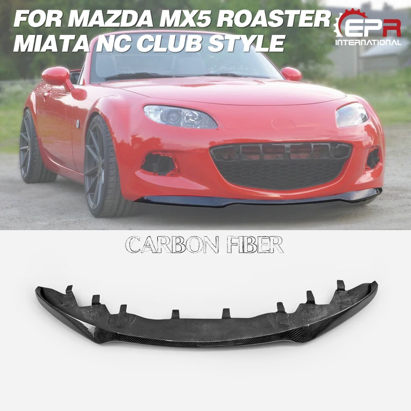 For Mazda MX5 Roaster Miata NC FRP Club Front Lip (Fits NC3 only) Body Kit Tuning For MX5 Racing Carbon/Glass Fiber Front Lip