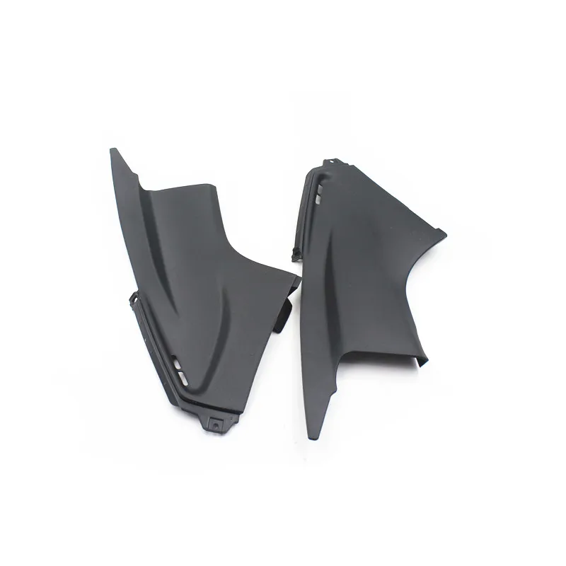 Black Unpainted Pair Air Fairing Dust Tube Cover Cowl Motorcycles For Yamaha YZF R6 2003-2005