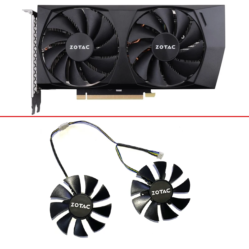 Zotac gaming geforce rtx 3060 Ti-8GD6用85mmファン,スーパークーリング,diy,rtx3060,ga92s2u,4ピン,rtx2070