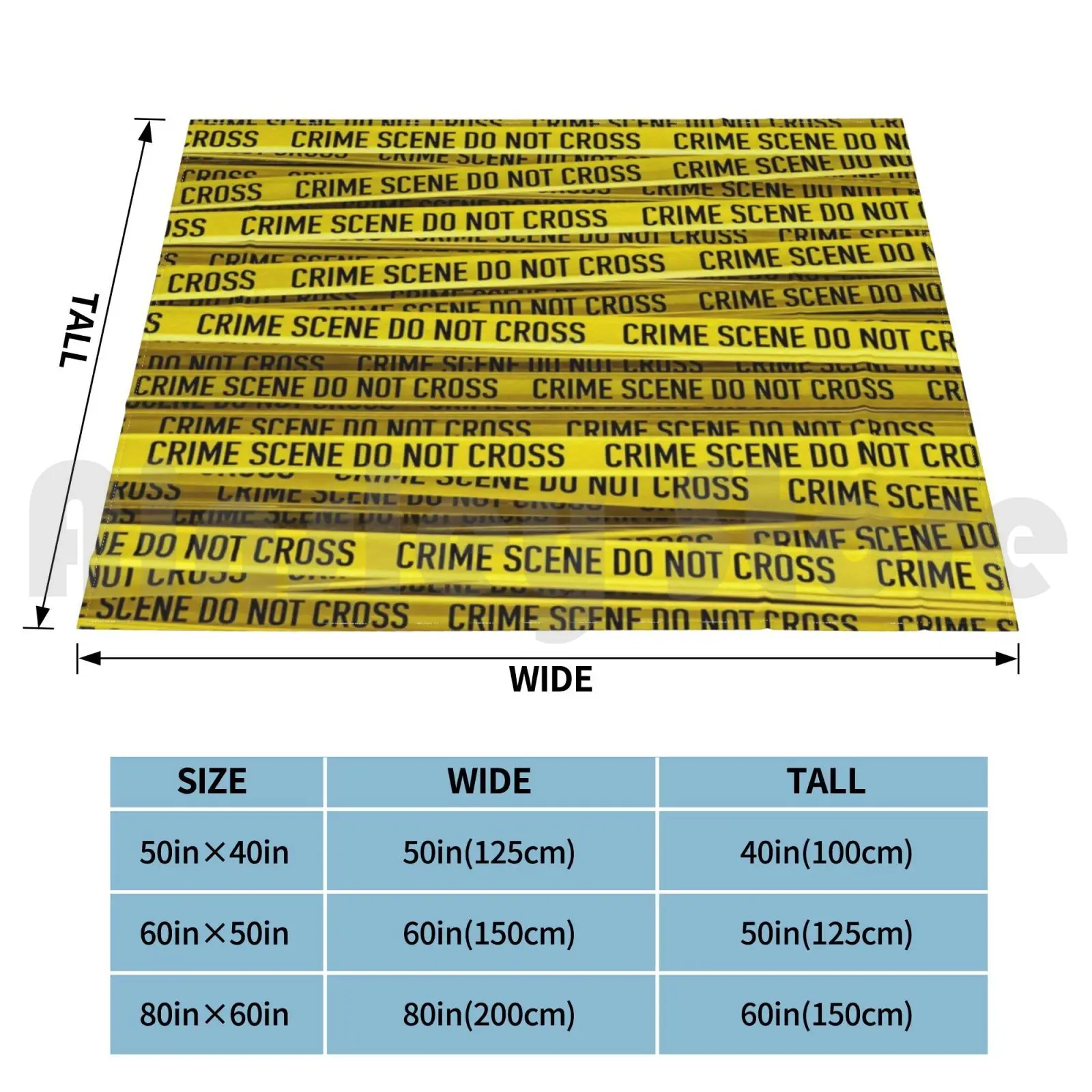 Crime Scene Blanket For Sofa Bed Travel Crime Police Yellow Scene Tape Criminal Investigation Murder Cross Not