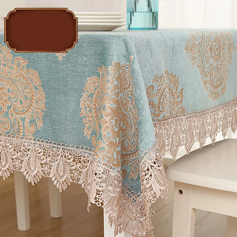 

Tafelkleed Nordic Tablecloth Palace Multi-Purpose Dust-Proof Classical Refrigerator Coffee Table Cloth Cover скатерть на стол