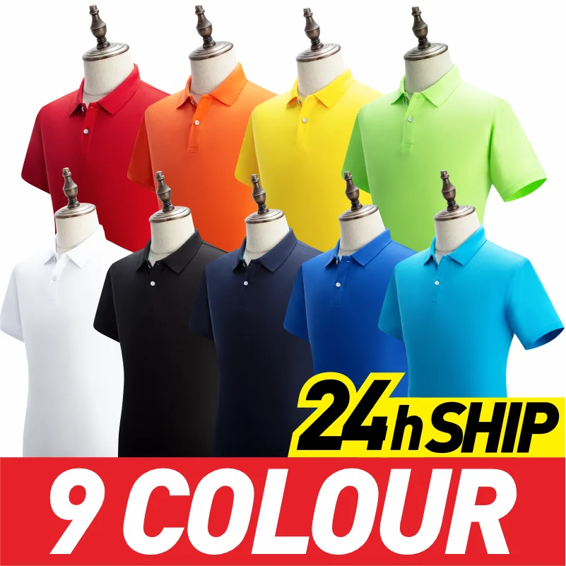 Summer Casual Cheap Business Polo Shirt For Men Custom Company/Person Logo Printed Embroidered Solid Color Men And Women Tops