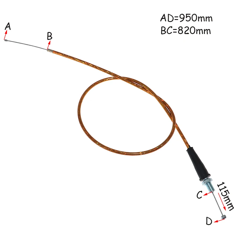 Motorcycle Gas Throttle Cable Wire Line For Pit Dirt Bike Motocross XR50 CRF50 CRF70 KLX 110 125 SSR TTR BBR