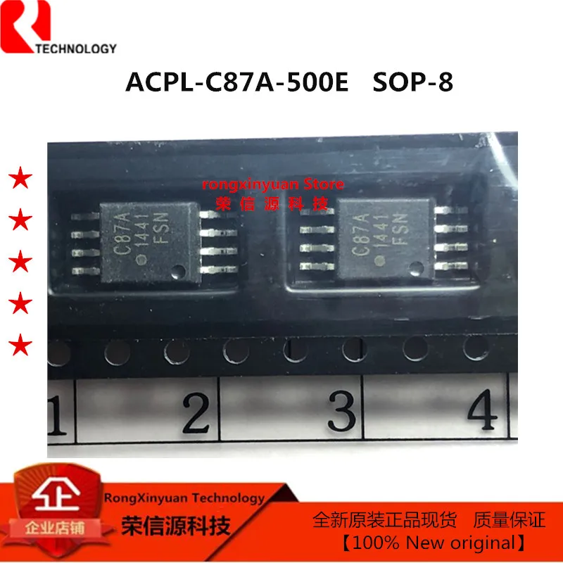 ACPL-C87A-500E Marking: C87A  SOP-8  ACPL-C87A  Precision Optically Isolated Voltage Sensor 100% New original