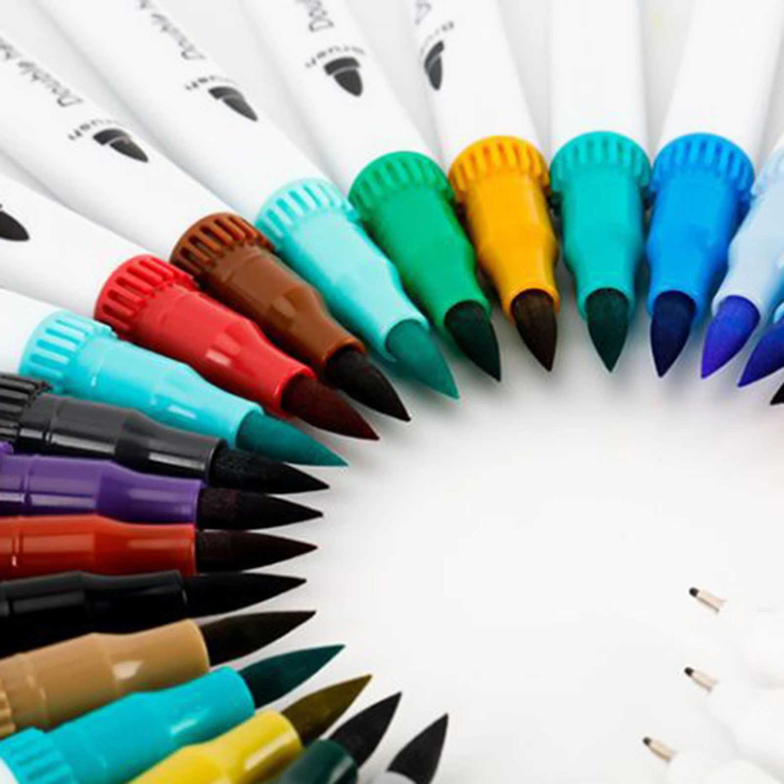 Kit de stylos aquarelle à Double tête, 12/24/36 couleurs, pointe d'aiguille douce, ensemble de stylos de peinture à base d'eau pour bricolage, stylo d'art artisanal, cadeau pour enfants