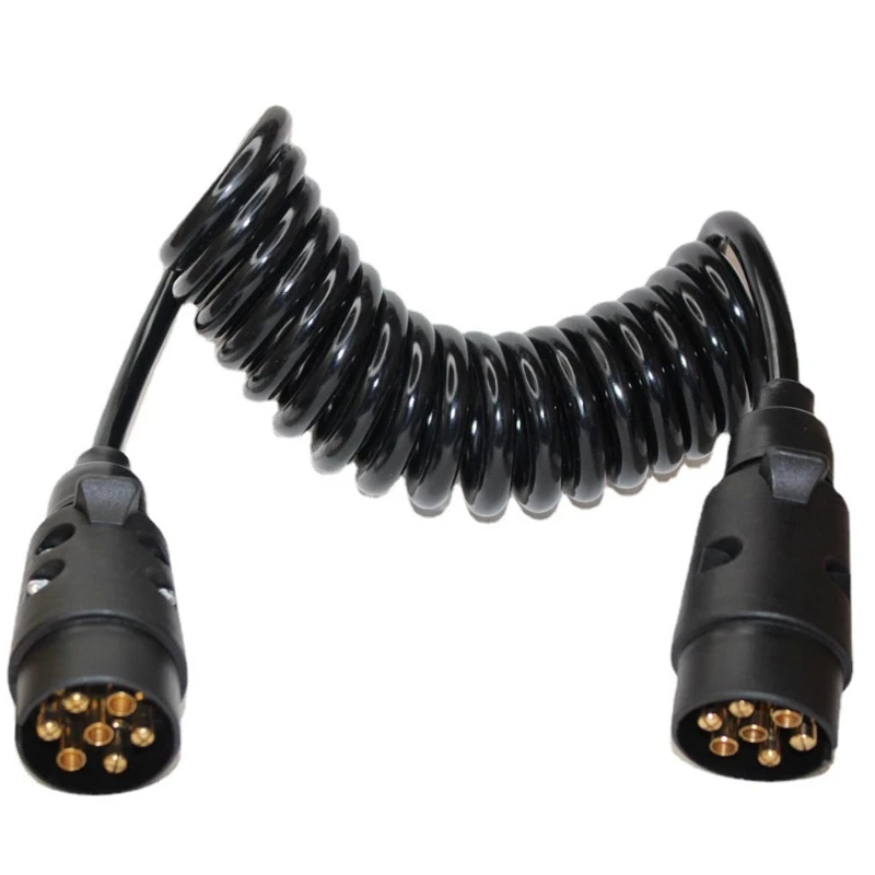 

7 Pin 3M Truck Light Edge Connector TPU Extension Cable Trailer Power Cord Plug Vehicle Extender Socket Car Accessories