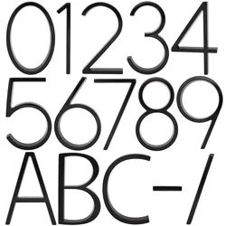 Big Size Sign Numbers House Letter Alphabet for Home Door Outdoor Hotel Toilet Address Plate Digits 12.5cm