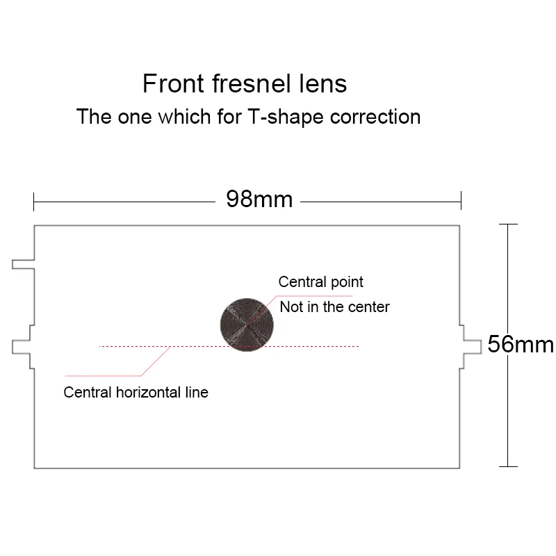 Fresnel lens for 4.0 inches LCD projector DIY LED light source focusing Image t-correction Fine thread Customizable