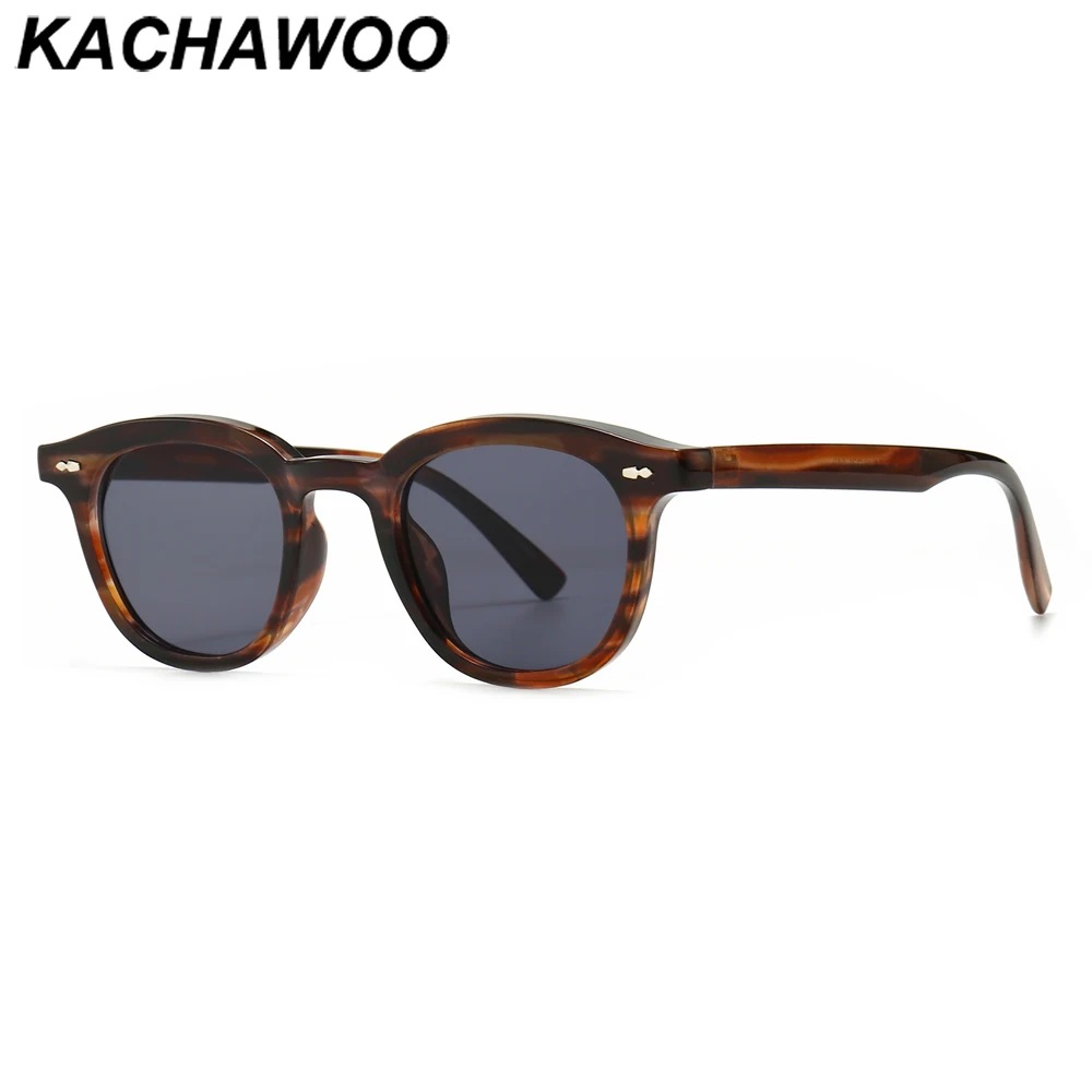 Kachawoo square sunglasses retro man small sun glasses women black leopard unisex summer decoration European style hot selling