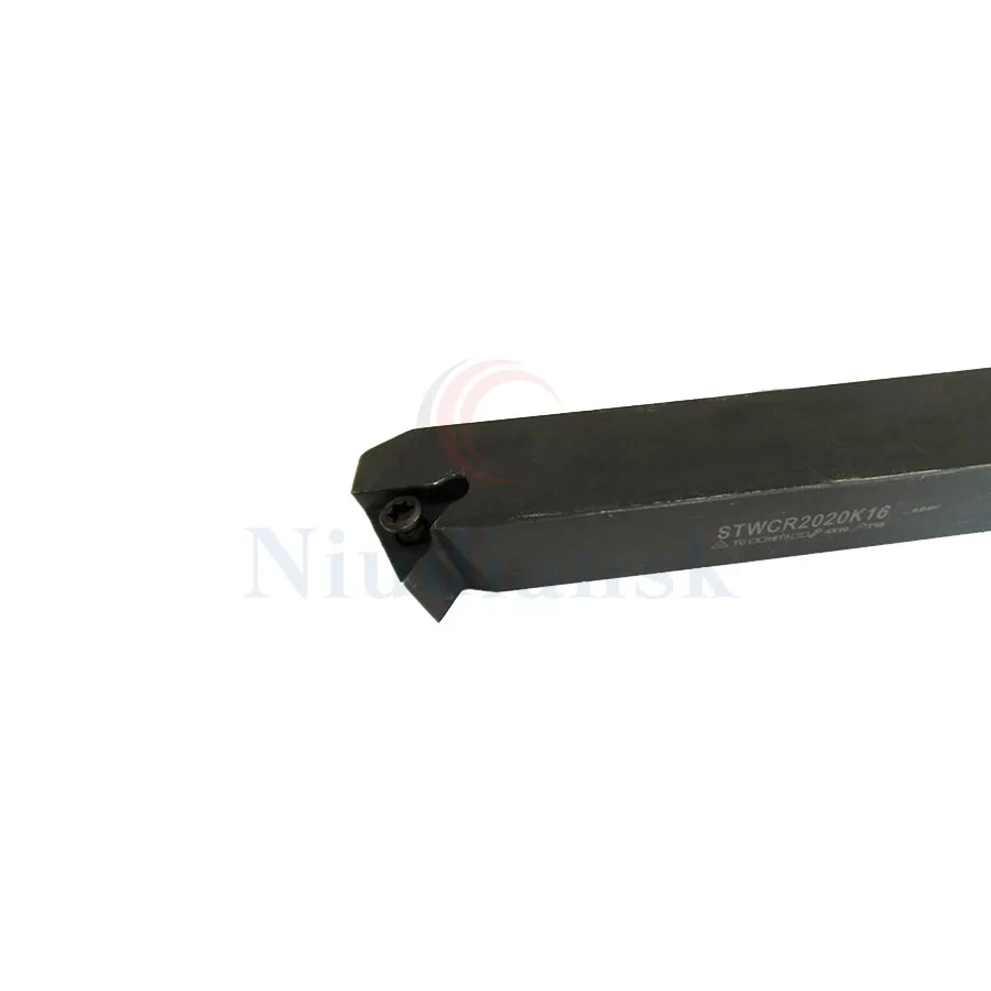 Portaherramientas de torneado externo STWCR2020K16 STWCR2525M16 STWCR1616H16 CNC, herramienta de torno de 10 piezas TCMT16T3, insertos de carburo, juego de torno, 1 unidad