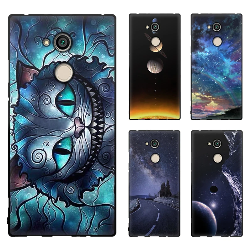 JURCHEN Silicone Case For Sony Xperia XA2 H3113 H3123 H3133 Cartoon TPU Bags Cover Sony XperiaX XA 2 X A2 Dual H4233 H4213 H322