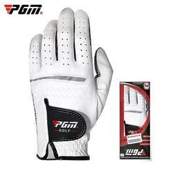 PGM-guantes de Golf para hombre, de piel de oveja, transpirables, cómodos, antideslizantes, para mano izquierda y derecha