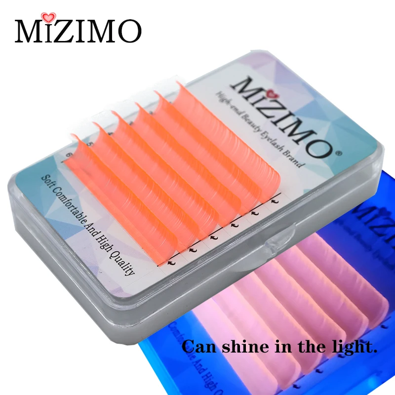 New 5-Color Single Grafted False Eyelashes, 0.07/0.1mm, Eyelashes That Can Shine Under Lights Or Neon Lights.C/D