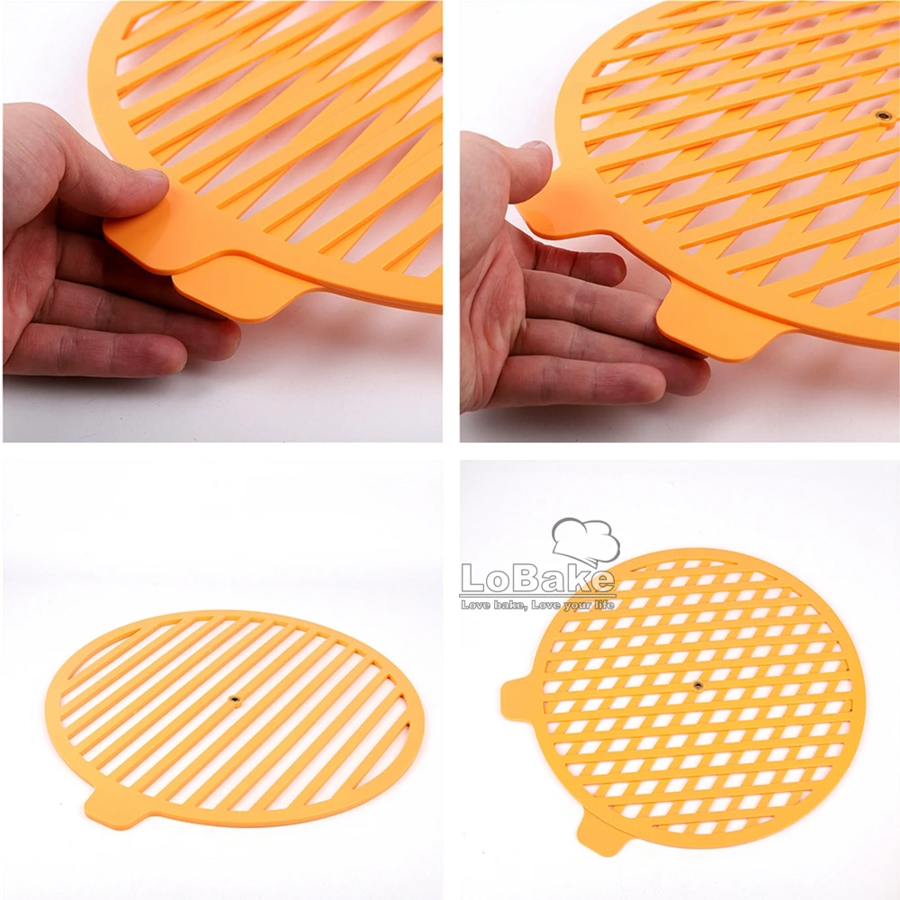 10 and 12 Parts ABS plastic Equal Portions Cake Divider Revolving Decorating Mold Bread Slicer Pastry Decoration DIY Baking Tool