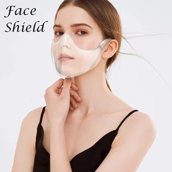 Masque Máscara 2024 Durable Mask Face Shield Combine Plastic Reusable Clear Face Mask Bandage Fast Delivery Protective Masks