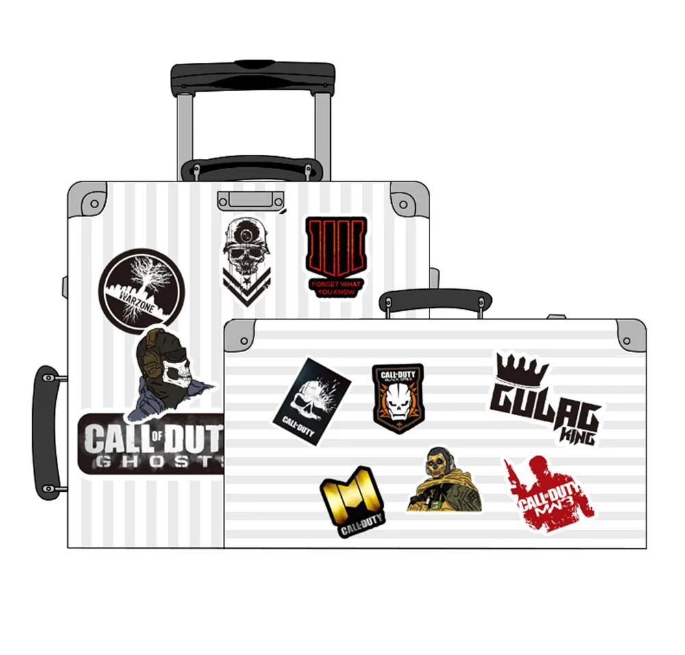 50PCS For Call of Duty Game Stickers Waterproof for Notebook Luggage Skateboard Bicycle Phone Suitcase Laptop Sticker