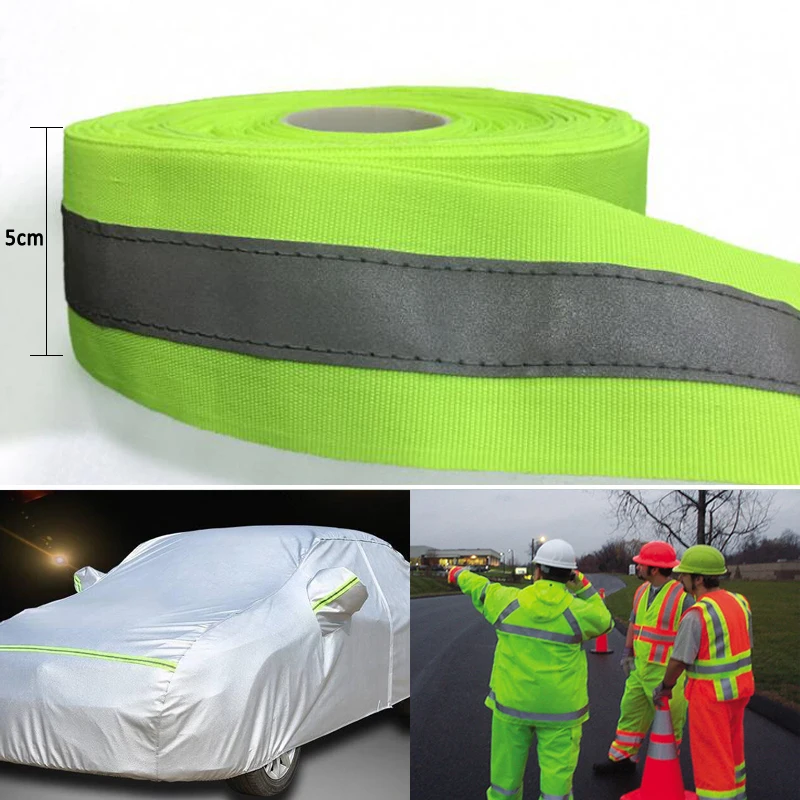 Imagem -06 - Reflective Oxford Fabric Sewing Tape High Visibility Webbing Ribbon para Roupas e Bolsas