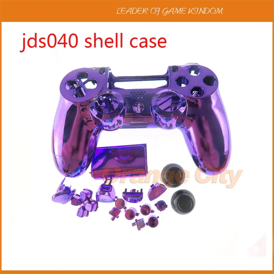 JDS040 JDM040 Chrome Plating full Housing Shell Cover Case with Button Mod Kit For Playstation 4 Pro for PS4 pro v2 controller