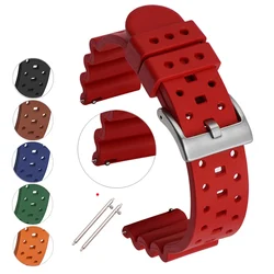 18/20/22/24mm Fluorine Rubber Watch Band Diving Quick Release Bracelet for Omega Seiko Rolex Water Ghost Strap MoonSwatch 20mm