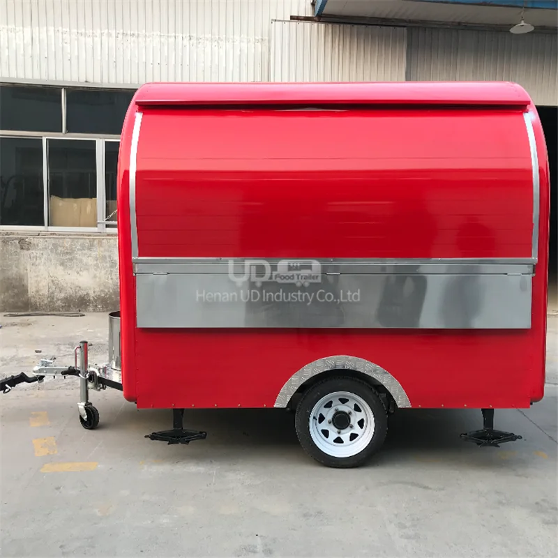 ミニサイズジュース朝食バー食品カートホットドッグトラック高速食品キオスク