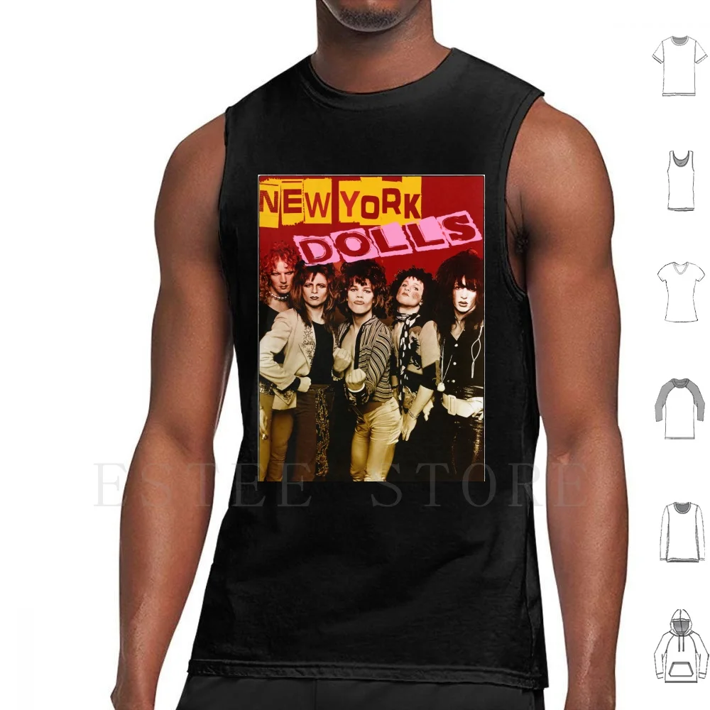 New York Dolls Tank Tops Vest Cotton New York Dolls David Johansen Silvain Silvain Arthur Killer Johnny Thunders