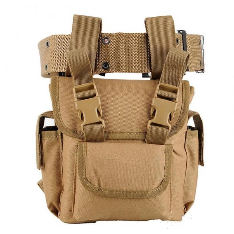 Military Fans Tactical Molle Waist Leg Bag Outdoor Camping Hiking Tools Pack Combat Training CS Multi-Functional Backpack Men