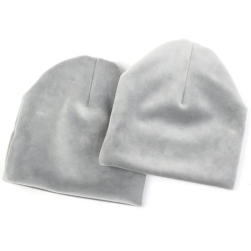 Geebro Newborn Baby Boys Girls Winter Autumn warm Fashion Velour Beanies Hats Infants Toddlers Soft Solid Caps Hair Accessories