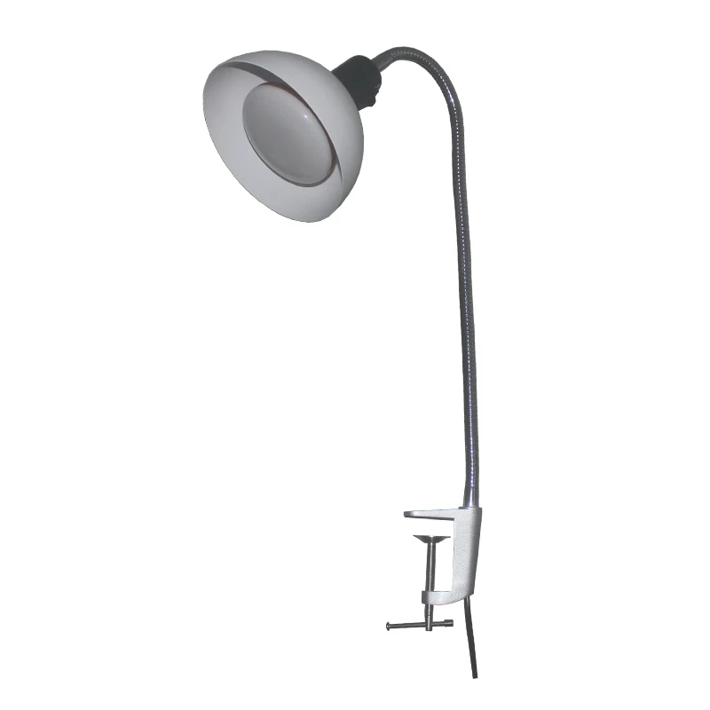 

20W E27 Desk Lamp with Clamp Base and 500mm Adjustable Gooseneck US plug in clip lamp for Bed/Cupboard dorm room reading lamp