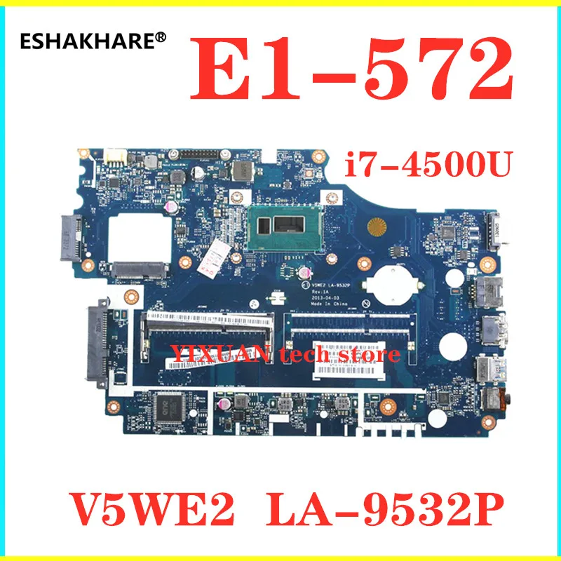 For Acer TMP255-M E1-572 E1-532 Laptop Motherboard V5WE2 LA-9532P NBM8E11002 NBMFM11007 With i3 i5 i7 CPU 100% tested fully work