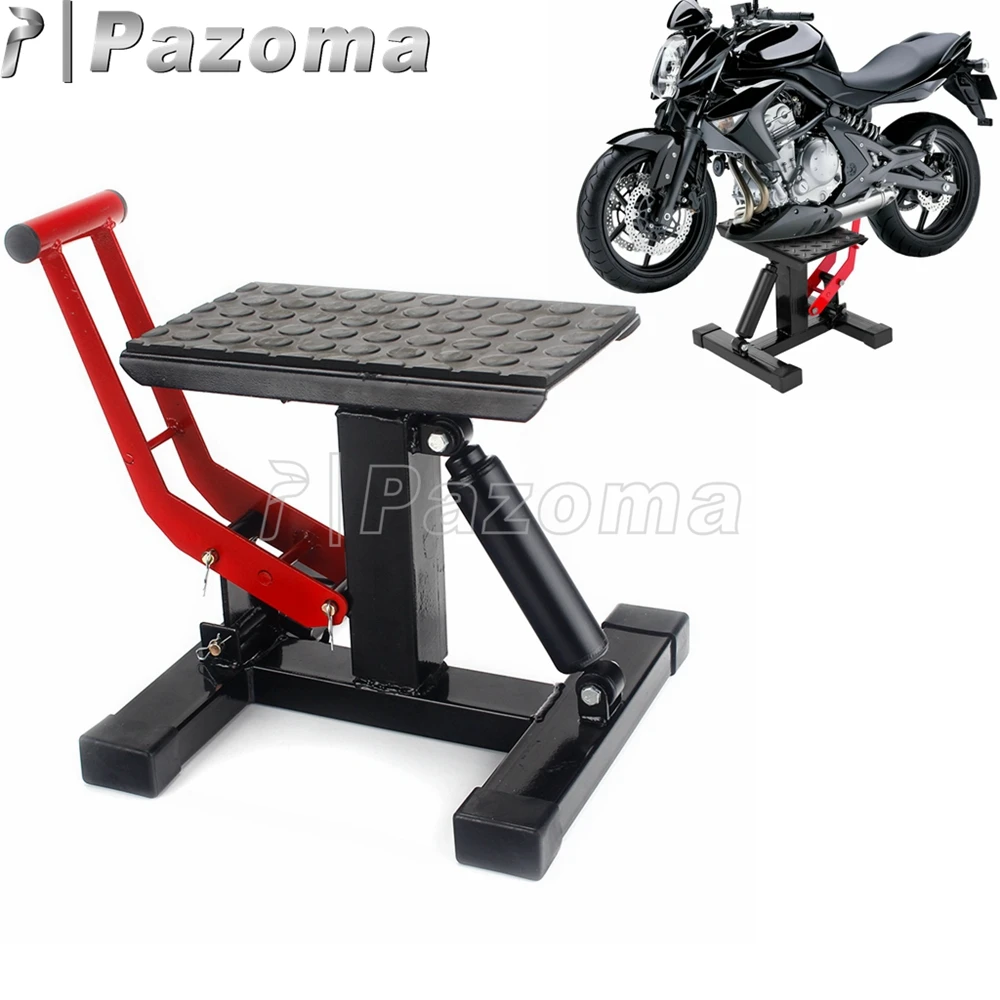 

Motorcycle Lift Jack Hoist Stand Table Height Adjustable Lifting Stand For Honda Suzuki Kawasaki Yamaha BMW R Street Sport Bike