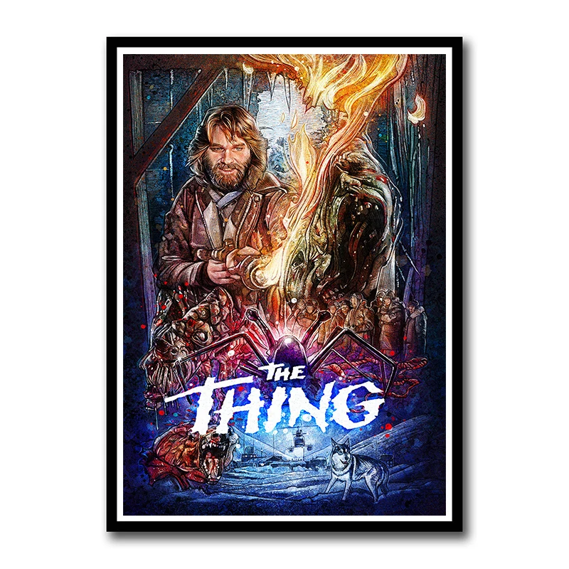 The Thing Movie White Coated Paper Posters Wall Stickers Prints High Definition Clear Image Home Decoration Frameless