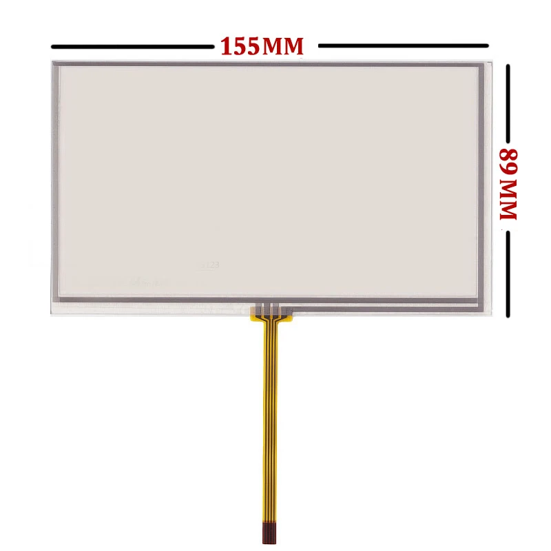 For 6.5inch 4-wire plug-in type 155*89 Soft screen 0.5MM Digitizer Resistive Touch Screen Panel Sensor