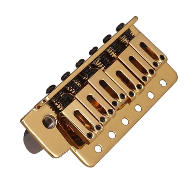 E-Gitarren-Brücke Golden 6 Saiten Gitarrenzubehör Teile Musikinstrumente – Detail 3