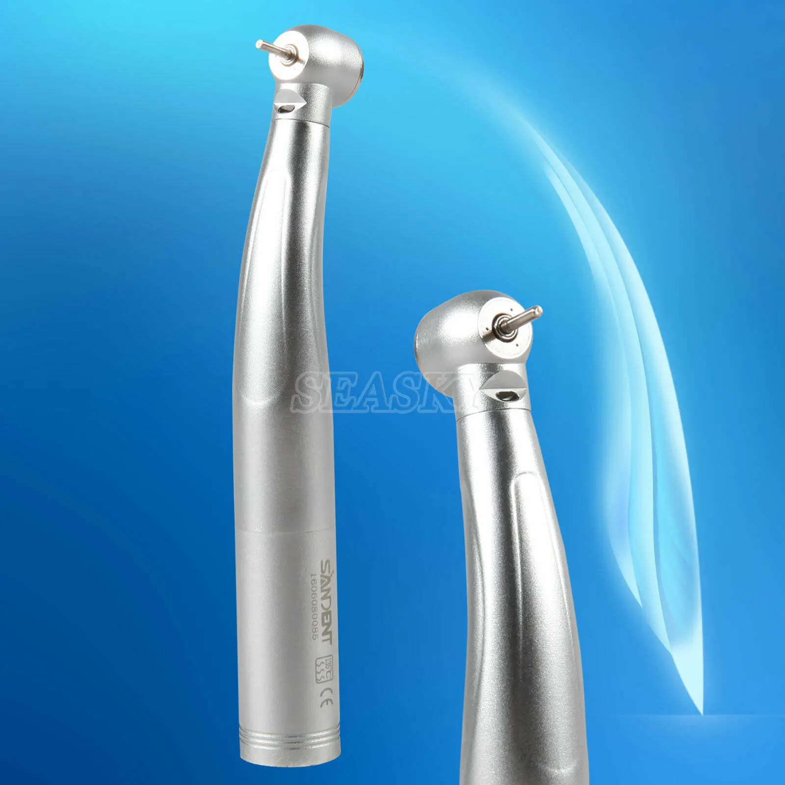 

Dental LED Large Head Fiber Optic Air Turbine Push Button Triple Water Spray Handpiece fit Kavo Multiflex Lux Coupler