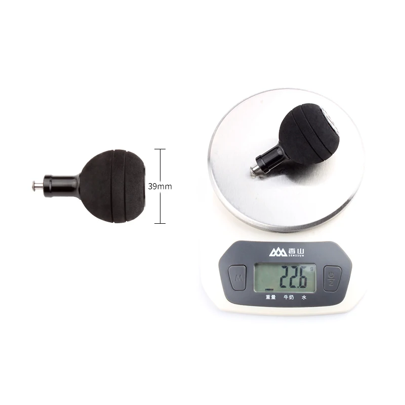 Ruke  Fishing Handle EVA Knob For Spinning Wheel 4000-10000 Type Knob Dia 39mm With 2 pcs Bearings Size 5*9*3mm Weight 22.6g image 2