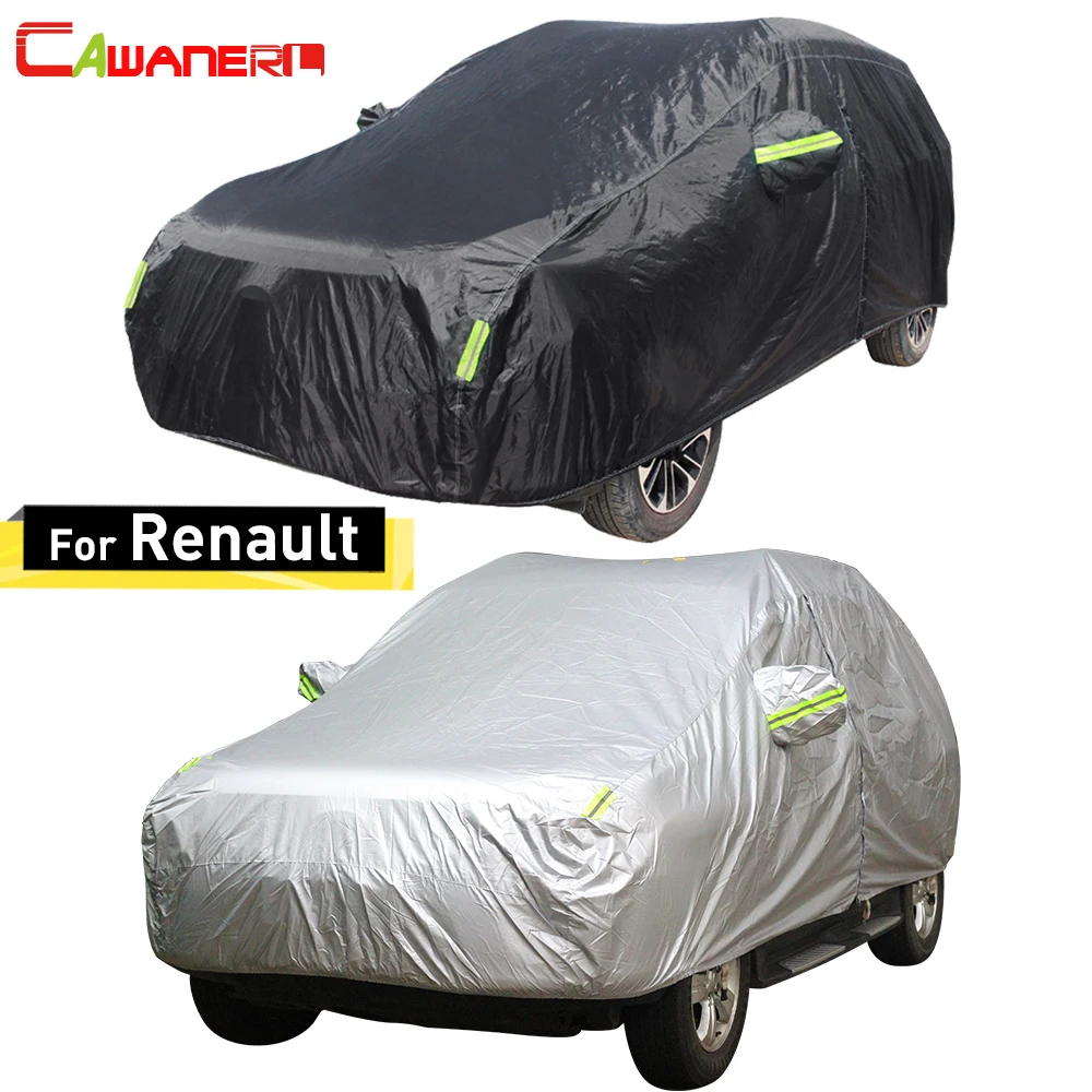 Cawanerl For Renault Clio Scenic Koleos Latitude Twingo Megane Laguna Duster Car Cover Sun Snow Rain Resistant Waterproof Cover