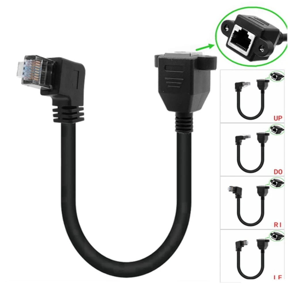 Cat6 Ethernet Kabel RJ45 Rechten Winkel UTP Netzwerk Kabel Patchkabel 90 Grad Cat6a Lan Kabel für Laptop Router TV BOX