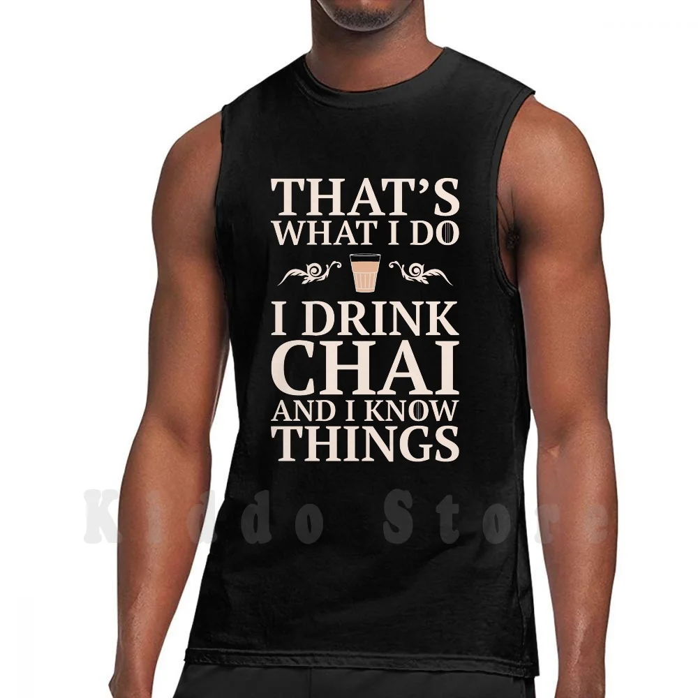 Desi Knows Things Tank Tops Vest Sleeveless Funny Desi India Indian Hindi Punjabi Urdu Food Asian Bollywood