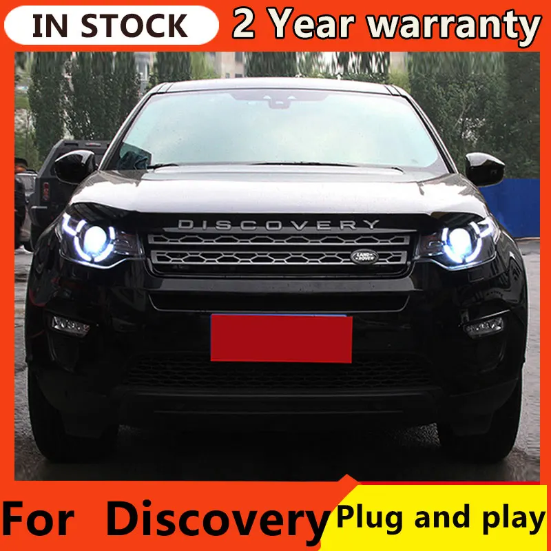 LED Headlights For Land Rover Discovery Freelander 2016-2019 Daytime Running Lights Head Lamp LED Bi Xenon Bulb Fog Lights