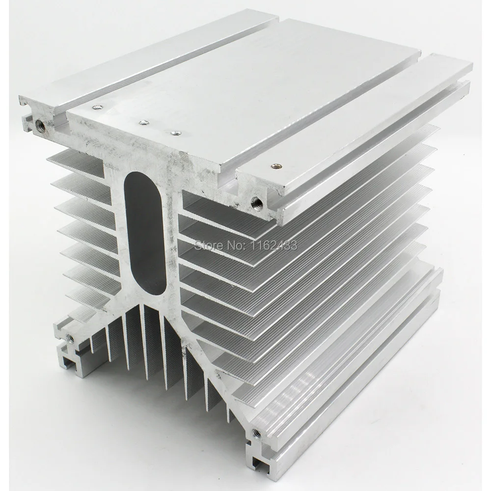 FHSY01F-400 125*135*400 mm three phase solid state relay SSR heat sink radiator with 220VAC fan and protective cover