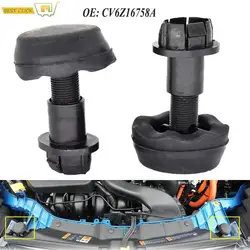 2 Pcs CV6Z16758A For Ford Focus Escape Kuga Edge Endura Transit Connect C-Max Lincoln MKC Hood Stop Rubber Cushion Bumper