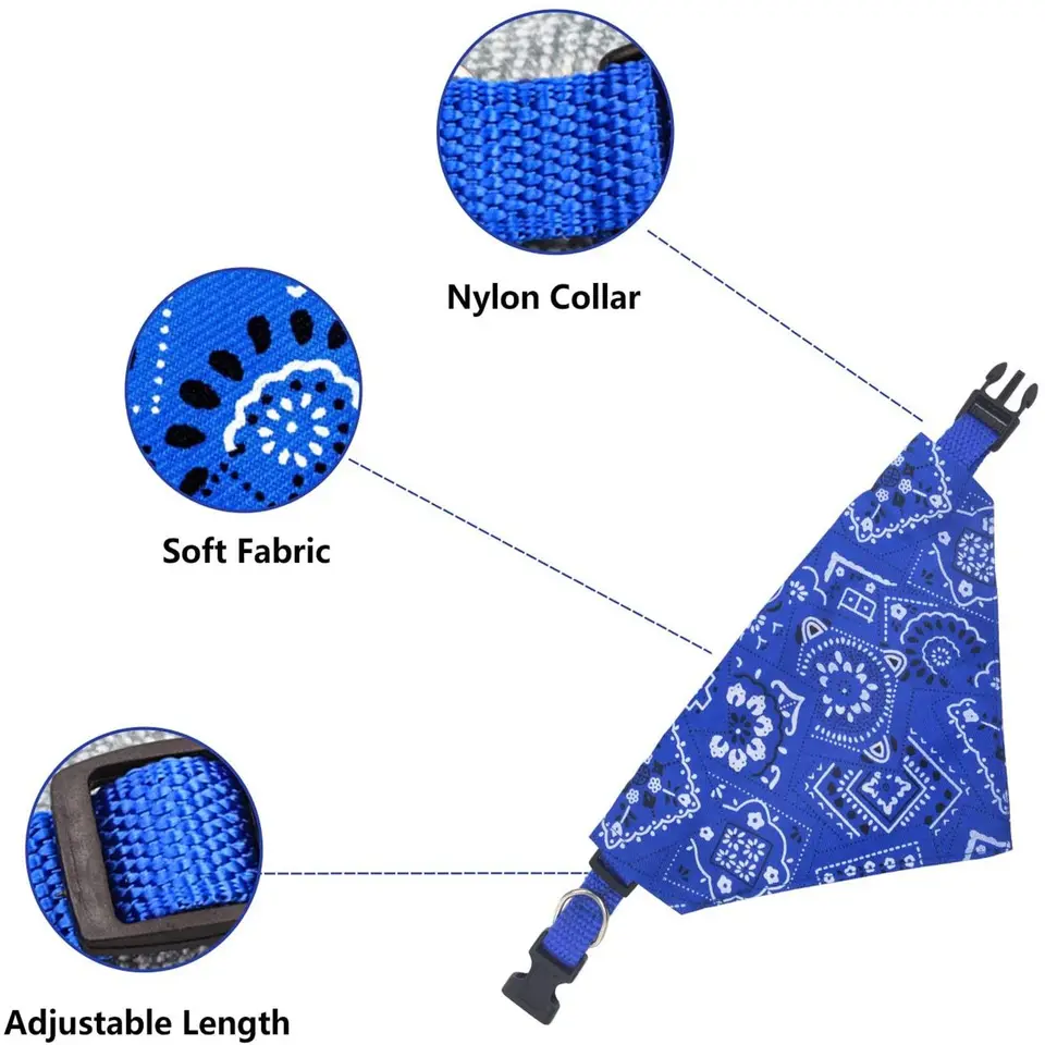 Adjustable Triangular Bandage For Pet Dog Cat Washable Scarf Bandana Collar Bibs Cat Neck Decor Birthday Party Dress Up, image 6