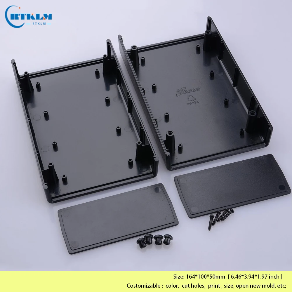 Electronics Junction Box Plastic Enclosure DIY Instrument Case ABS Plastic Project Box Desktop Enclosures 164*100*50mm