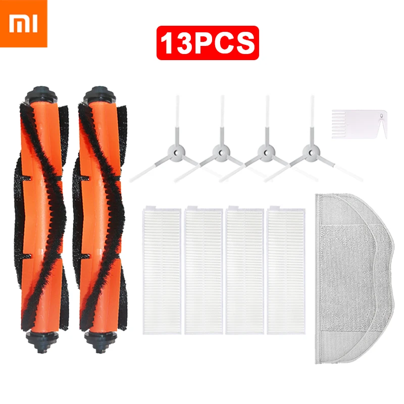 Chổi Quét Chính Bộ Lọc HEPA Cho Xiaomi Mijia MI Robot Máy Hút Bụi G1/MJSTG1 Phụ Kiện Chính Bàn Chải Lọc Bên Bàn Chải cây Lau Nhà Vải
