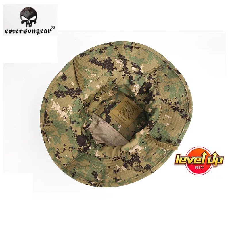 Sombrero Boonie de camuflaje táctico, gorra de caza, sombrero de sol deportivo, versión Level Up